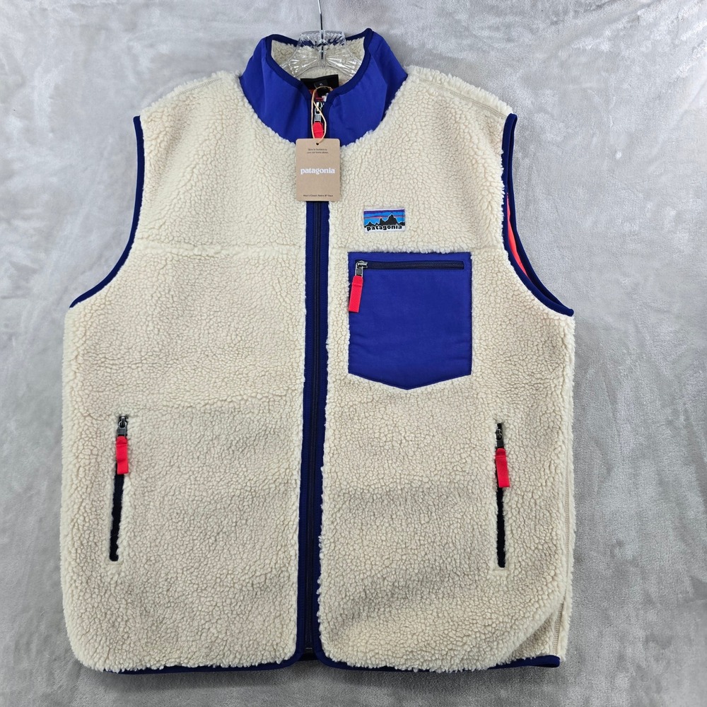 NEW Patagonia Classic Retro-X Vest Mens XL Dark Natural Fleece Full Zip